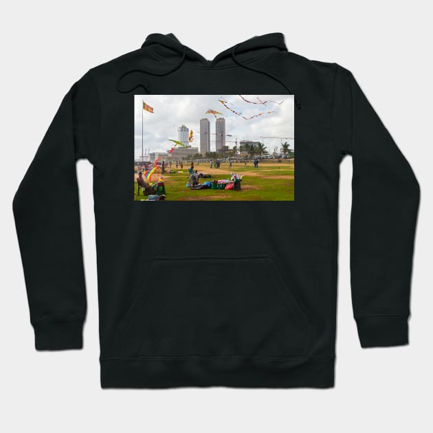 Galle Face Green, Colombo Hoodie by bulljup